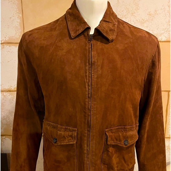 NEW SMALL POLO RALPH LAUREN MEN IRVIN SUEDE UTILITY JACKET - Picture 6 of 15